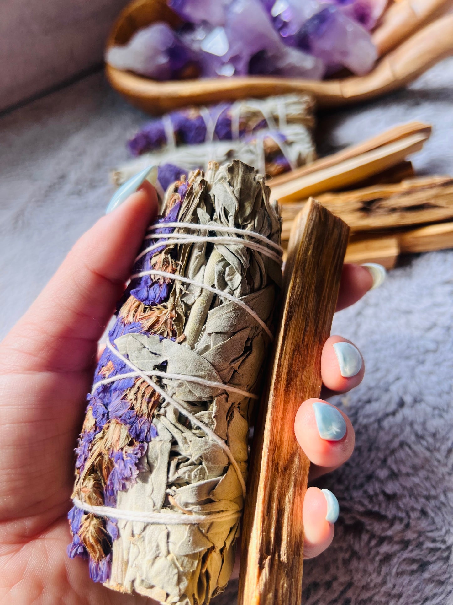 Purple Sinuata & White Sage Bundle