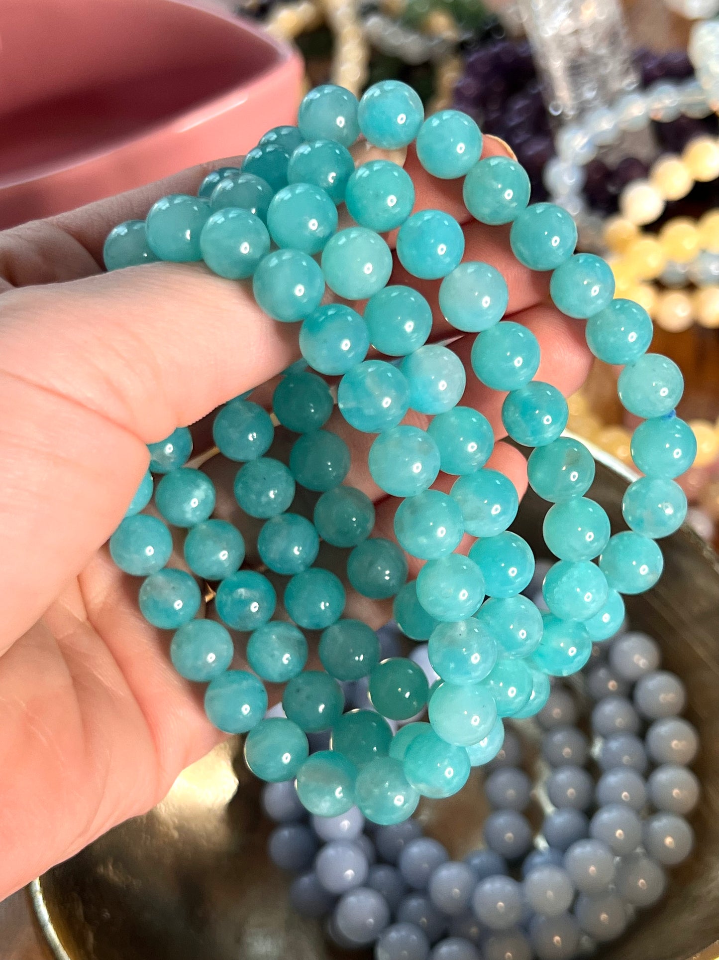 Amazonite Crystal Healing Bracelets