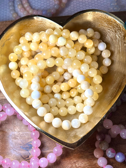 Yellow Calcite Crystal Healing Bracelets