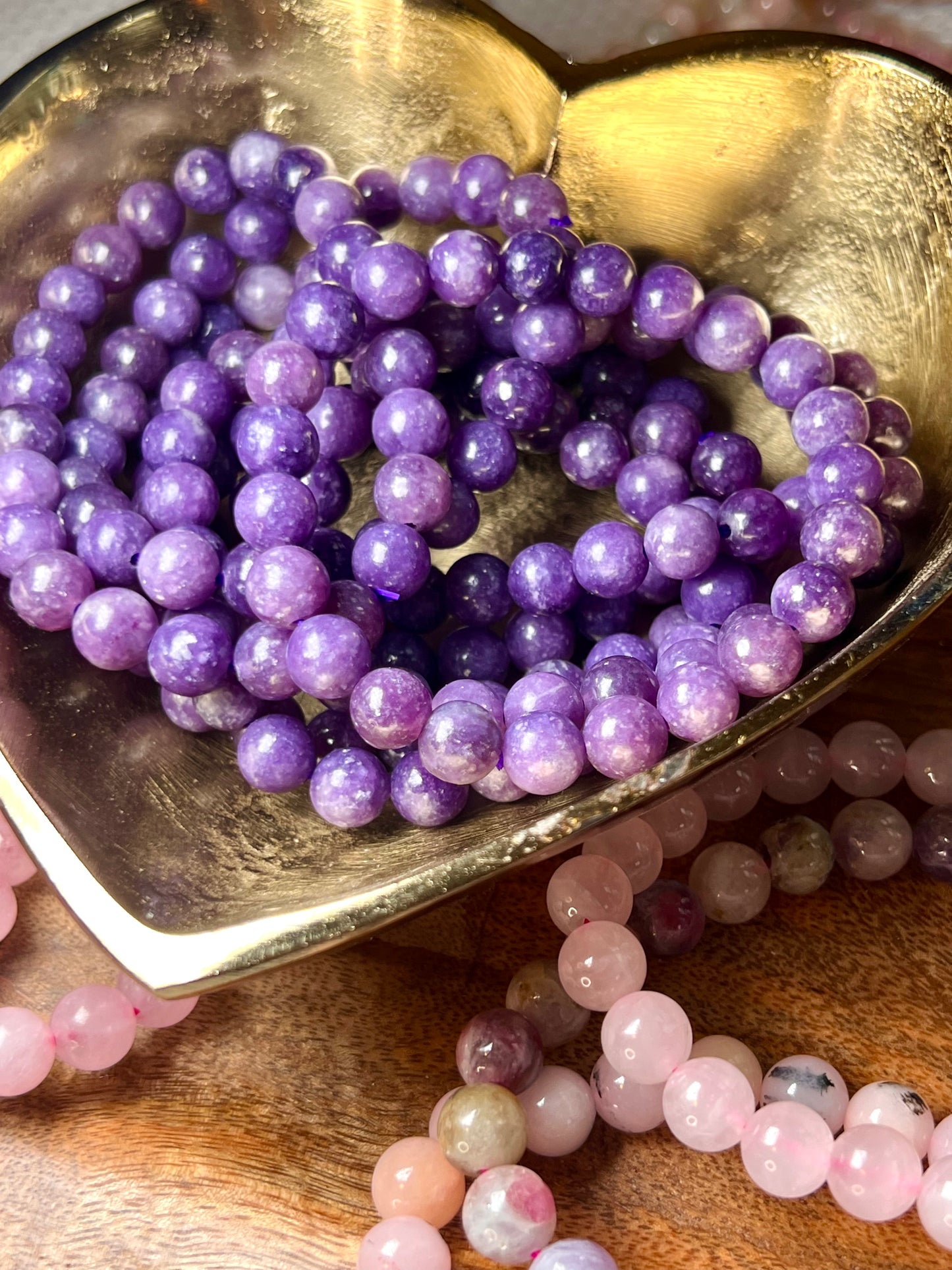 Lepidolite Crystal Healing Bracelets
