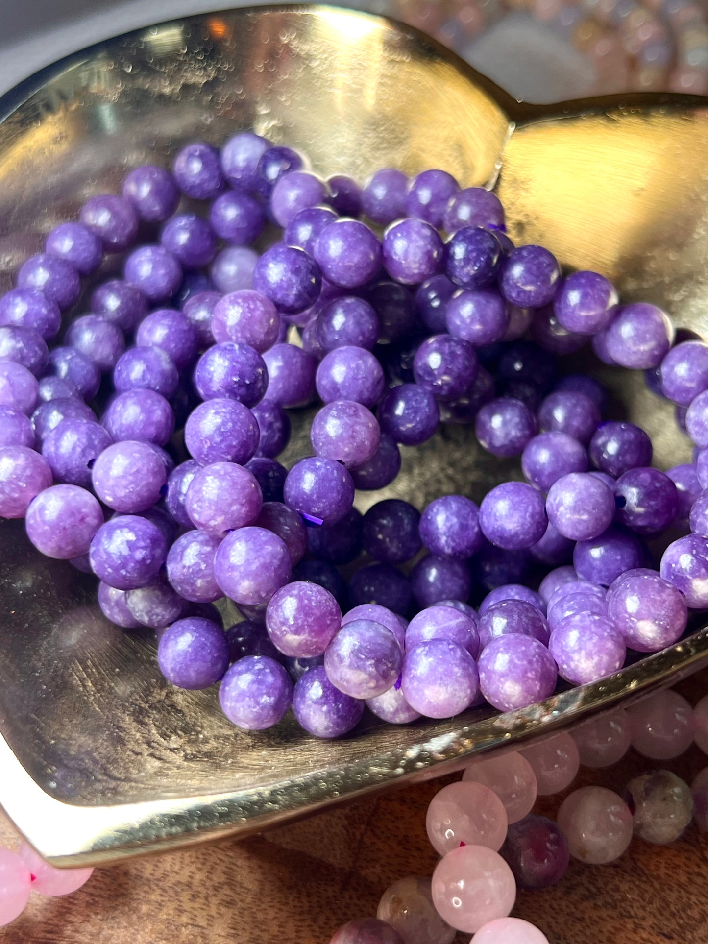 Lepidolite Crystal Healing Bracelets