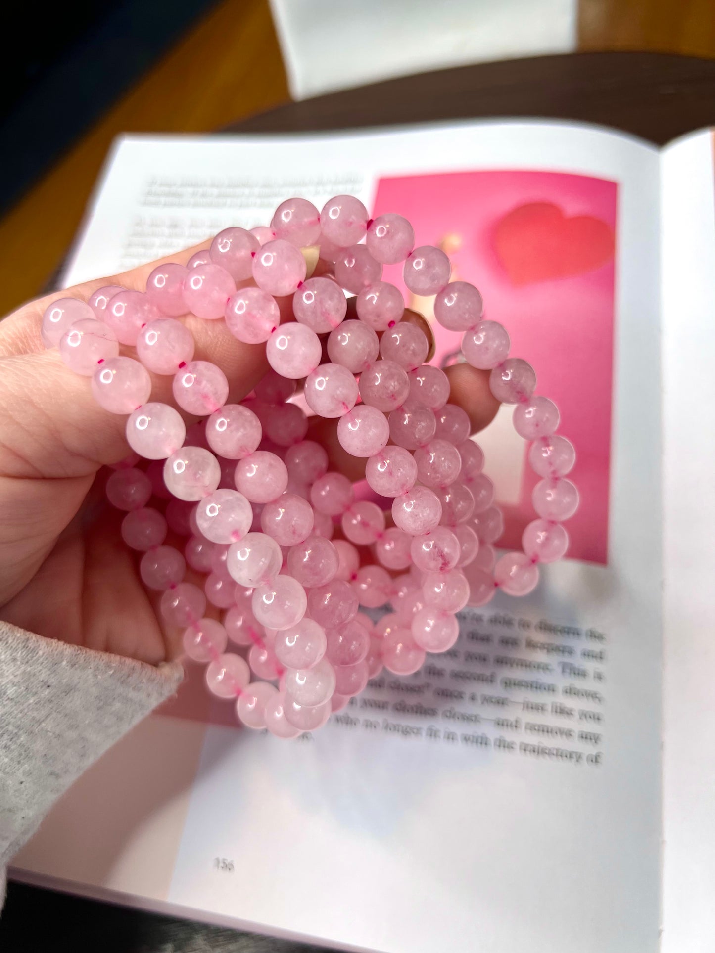 Rose Quartz Crystal Healing Bracelets