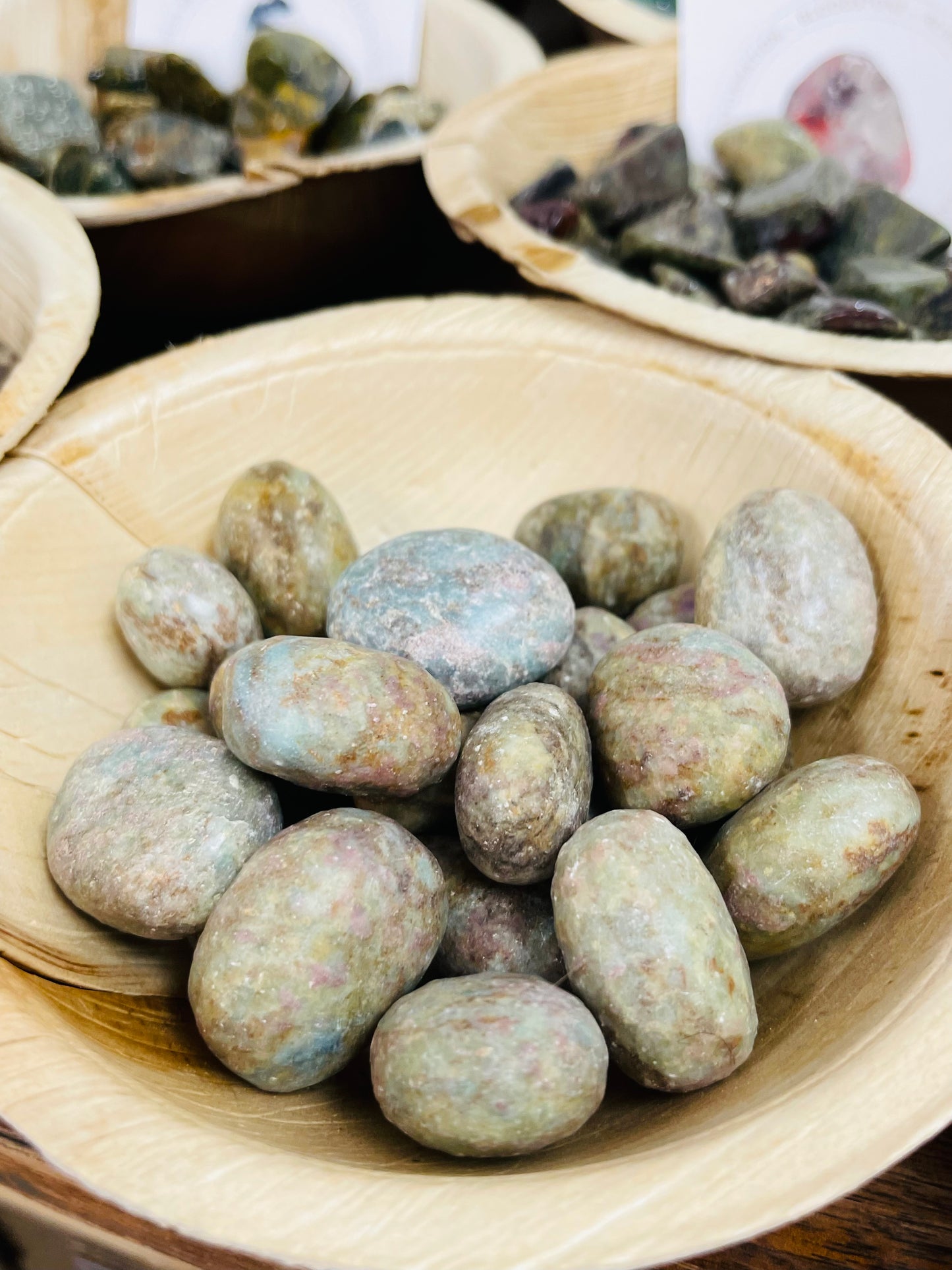 Ruby Kyanite Tumbles - unpolished
