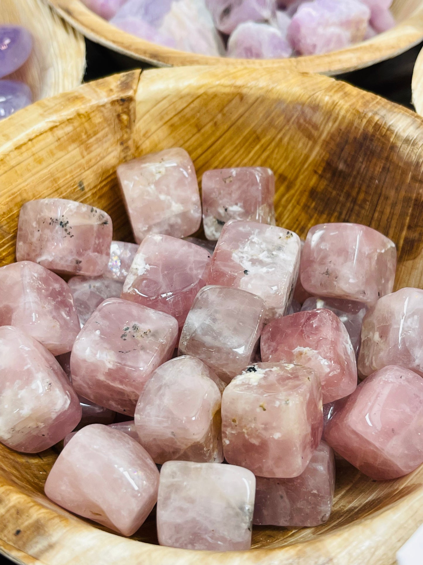 Lavender Rose Quartz Cubes