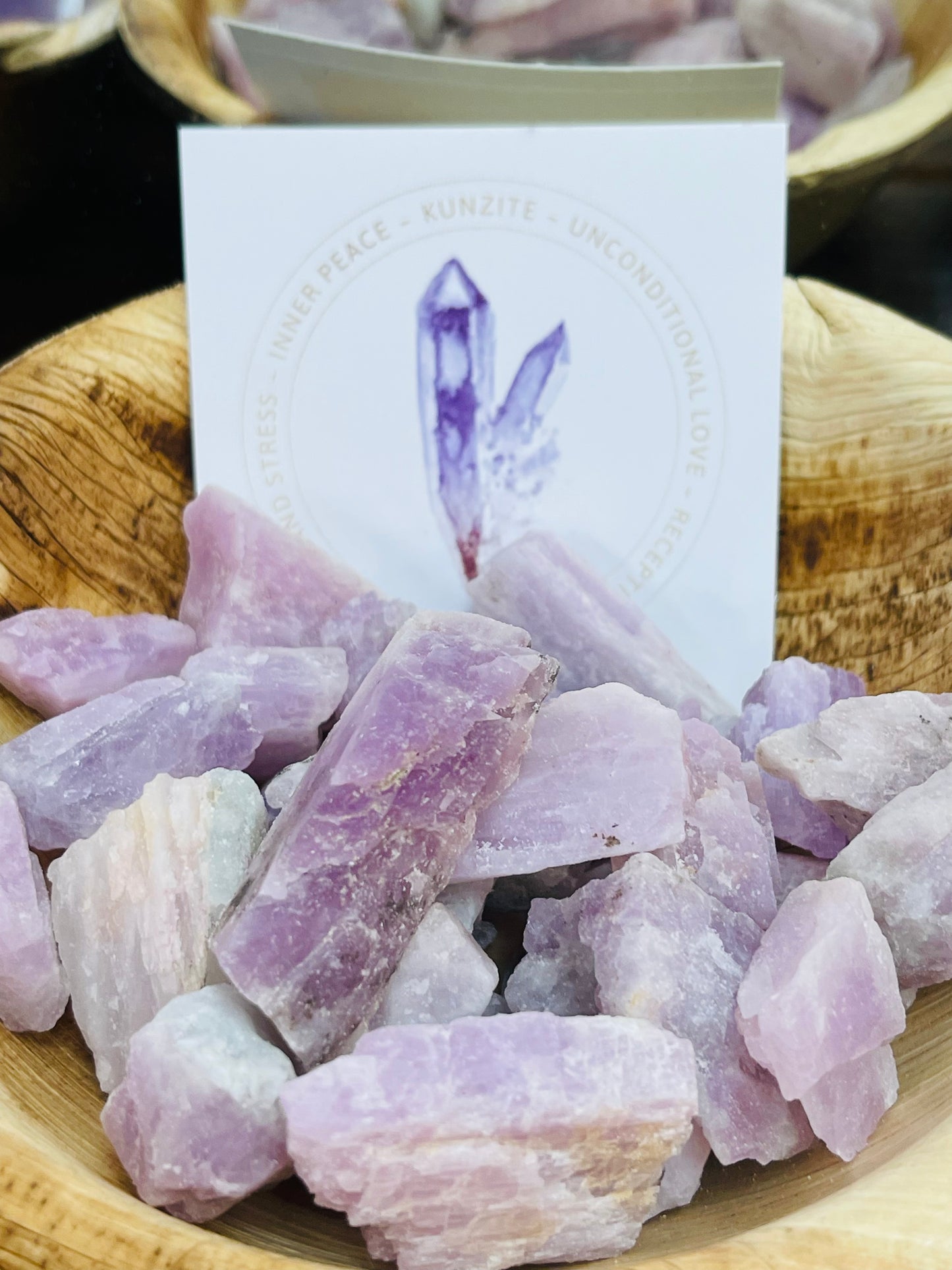 Raw Kunzite Tumbles
