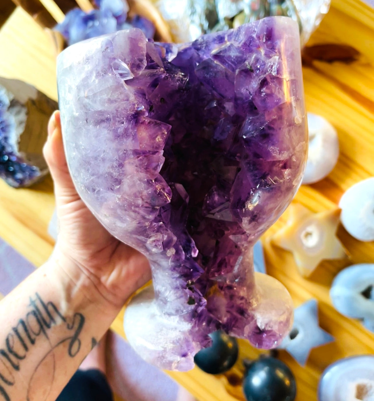 Druzy Amethyst Chalice - XL