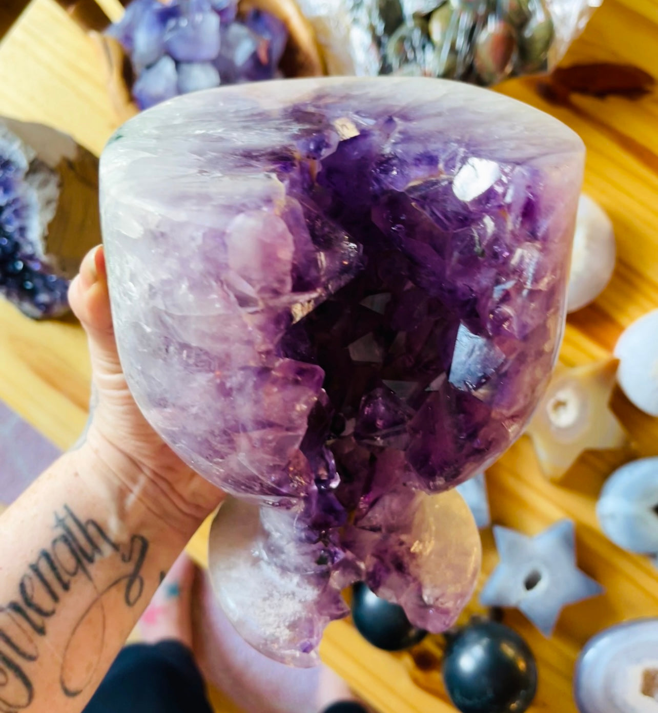 Druzy Amethyst Chalice - XL