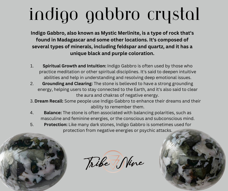 Indigo Gabbro Palm Stones