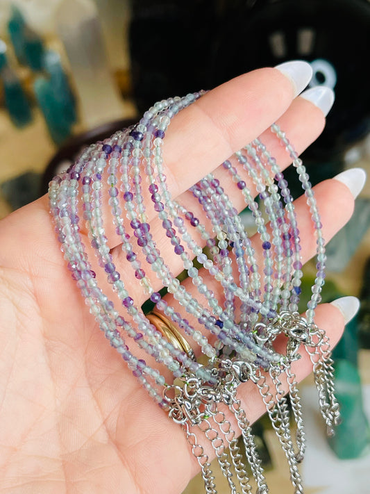 Fluorite Faceted Bracelet with Clasp