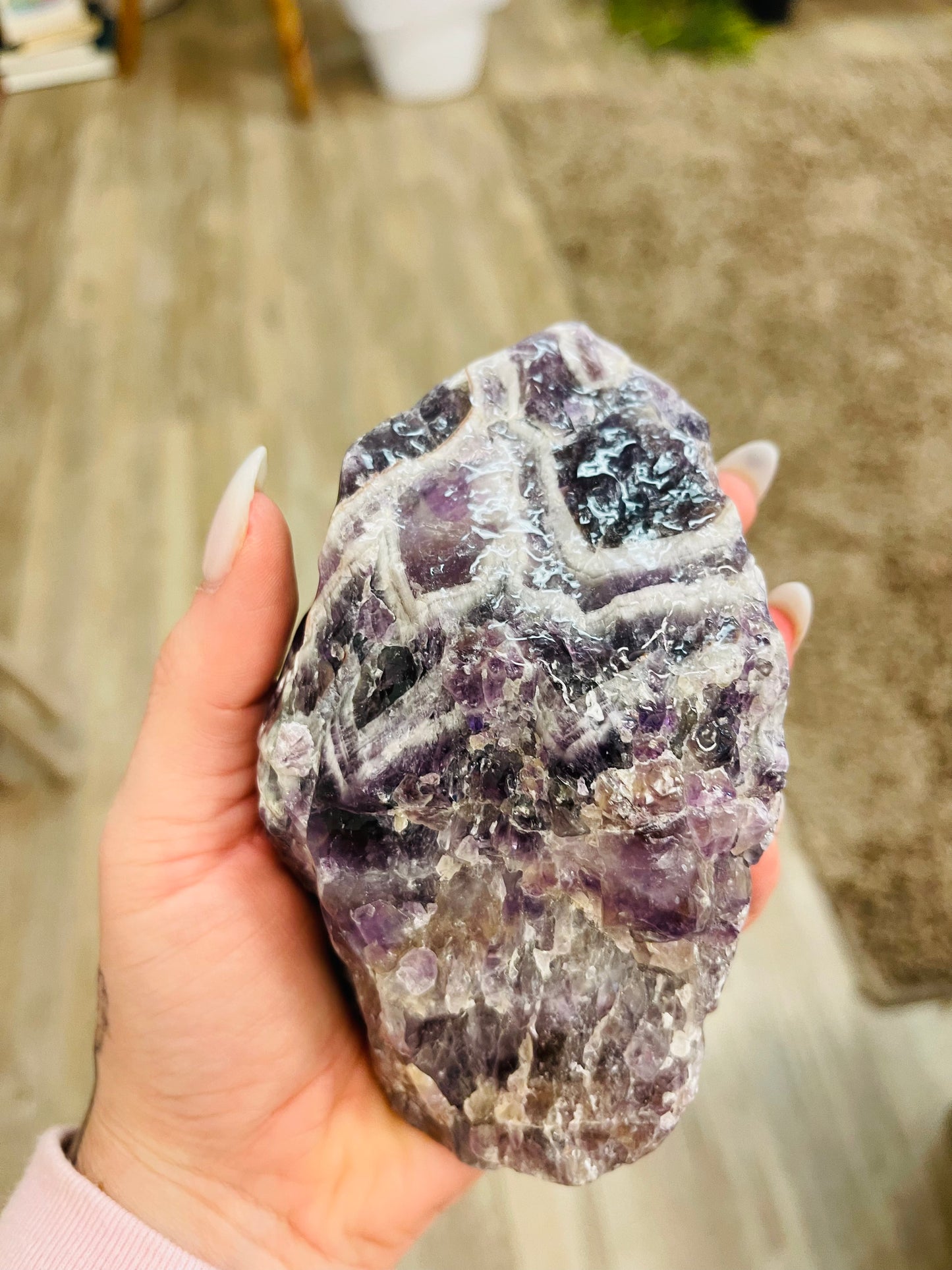 Chevron Amethyst Chunk