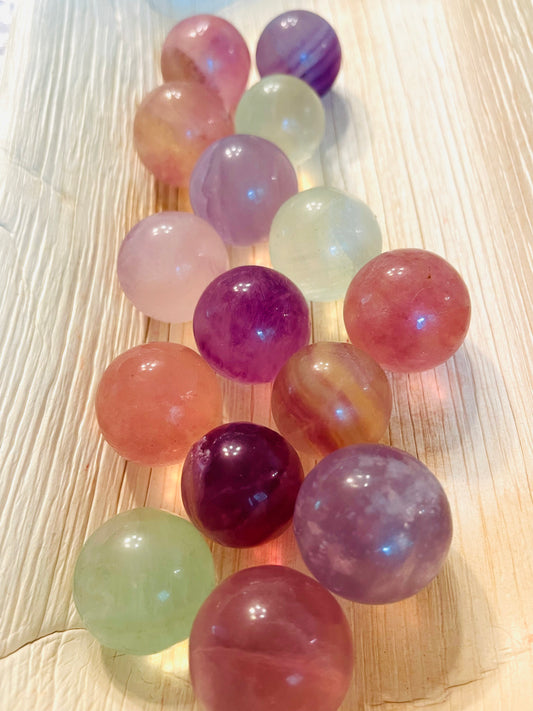 Candy Fluorite Spheres