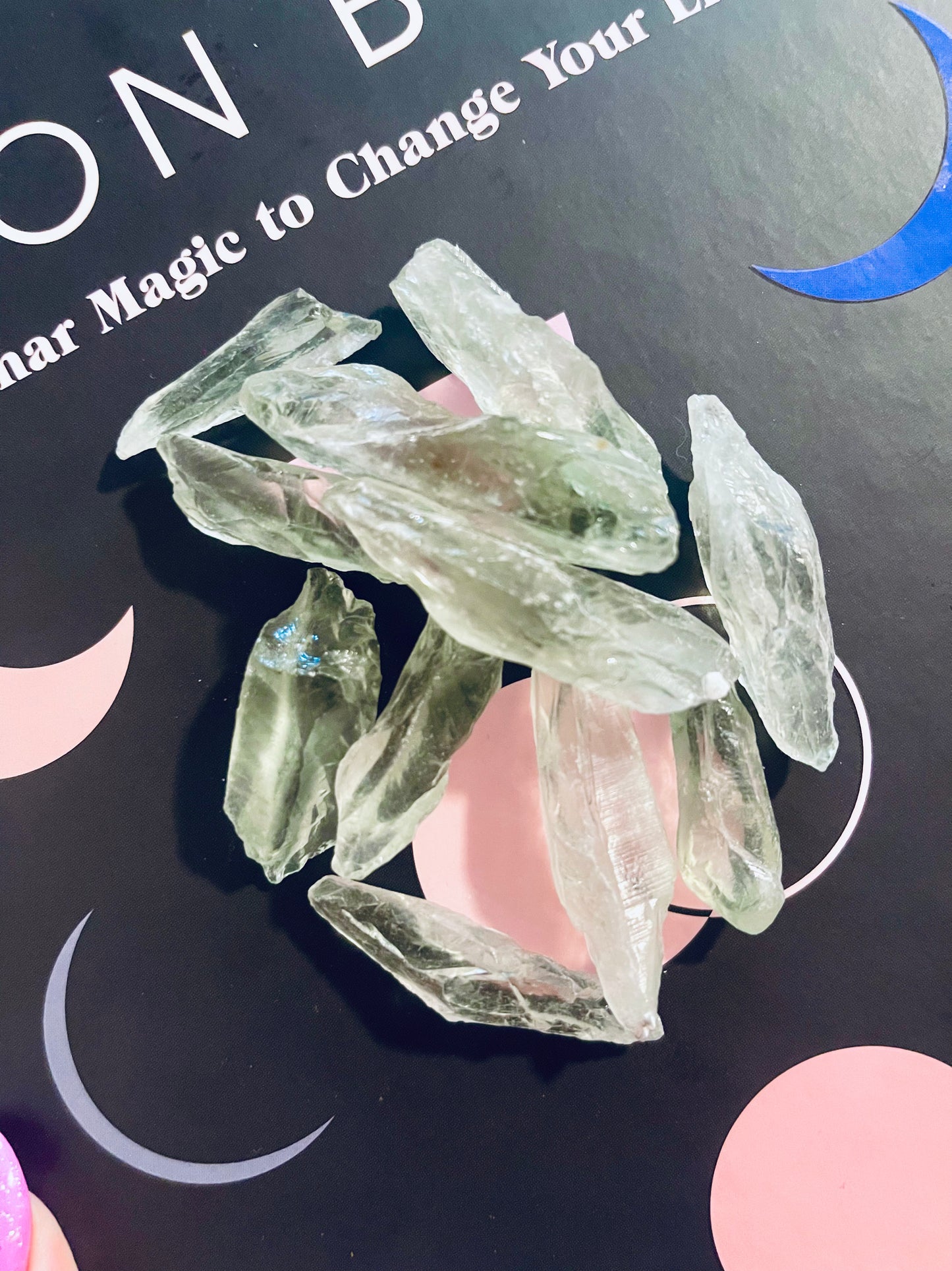 Green Amethyst Points