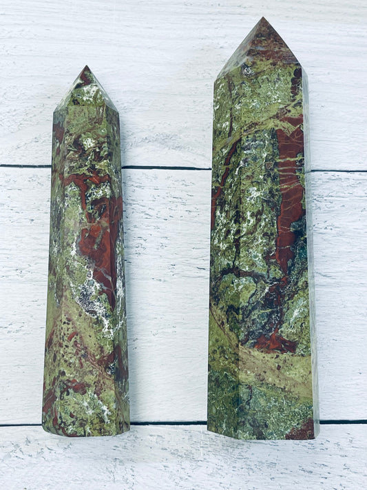 Dragon Blood Jasper Towers