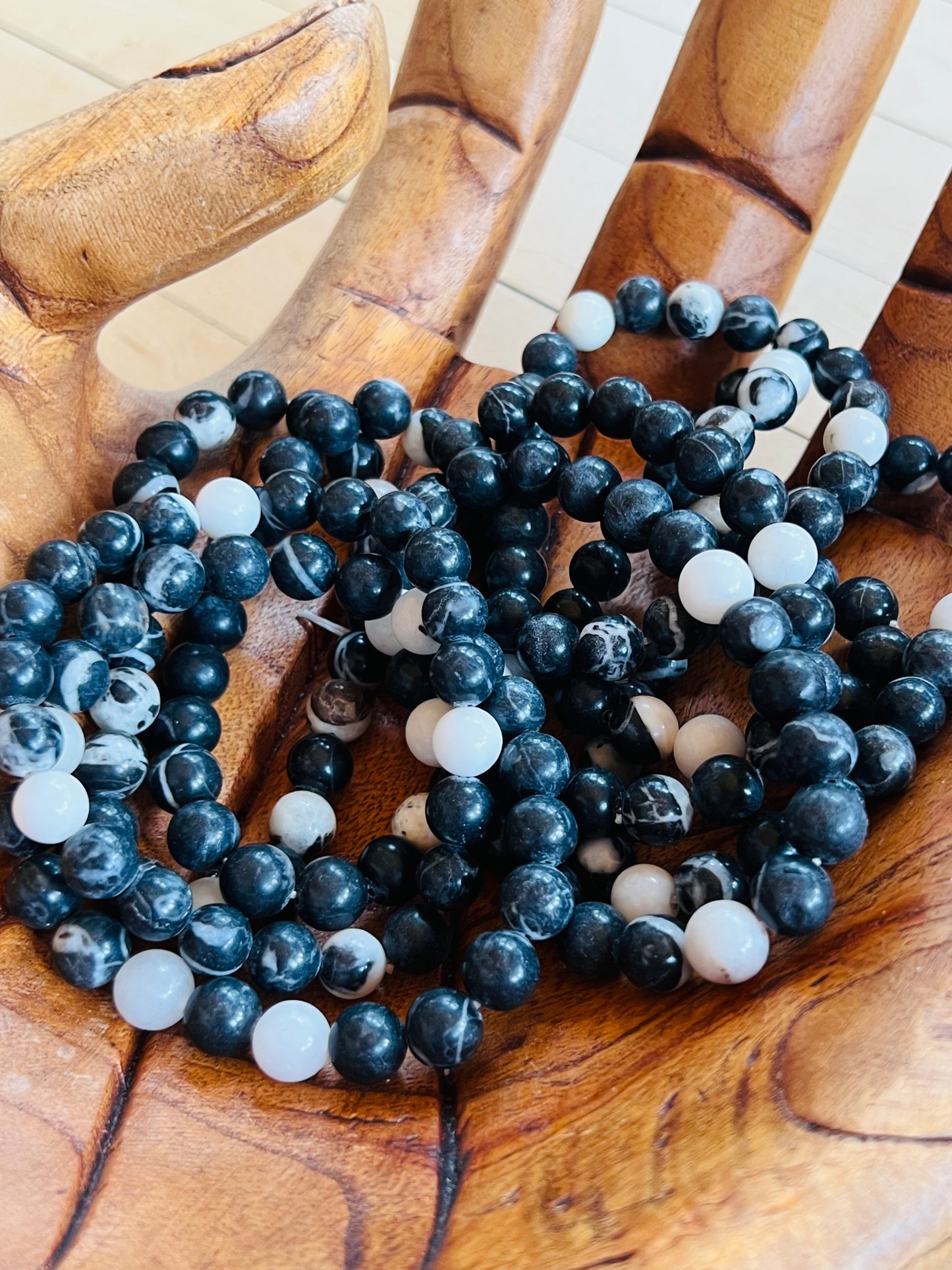 Zebra Jasper Crystals Bracelets