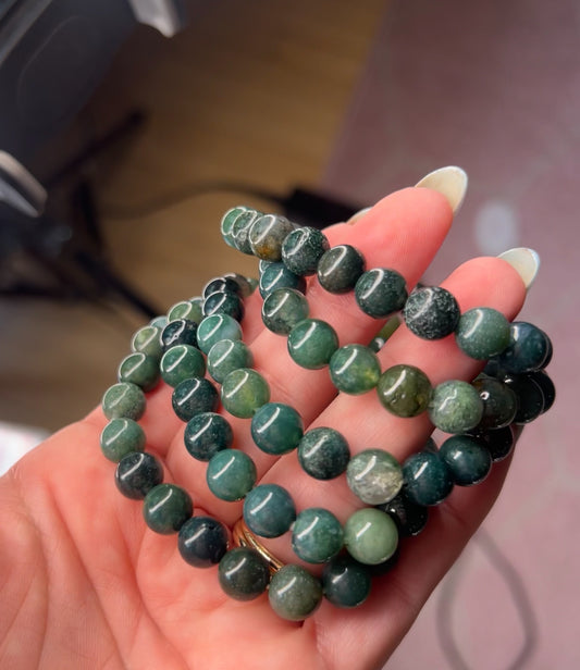 Moss Agate Bracelets