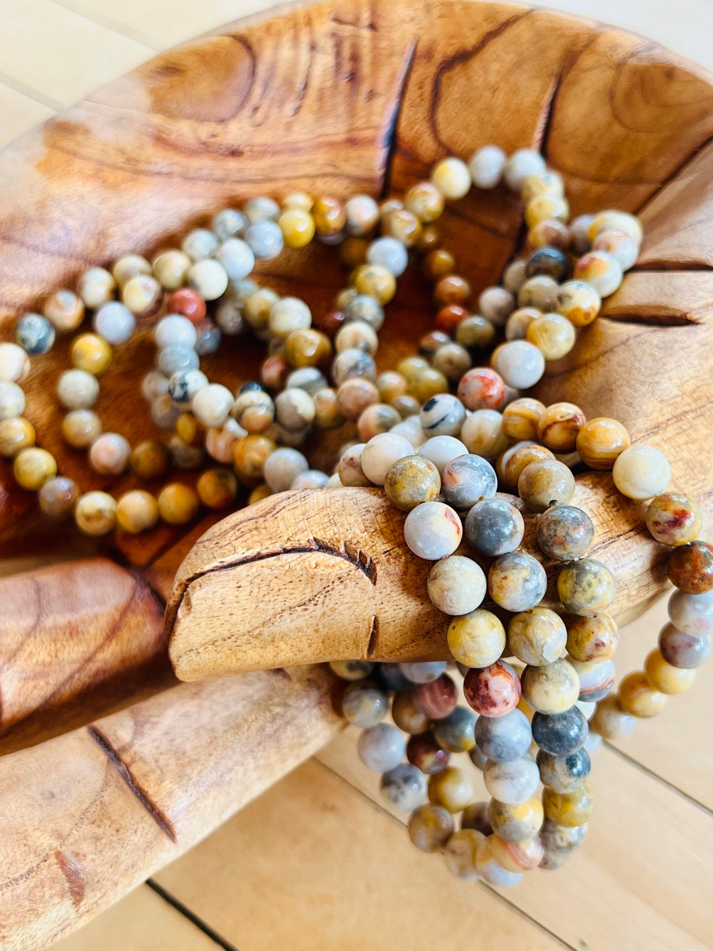 Crazy Lace Agate Bracelets