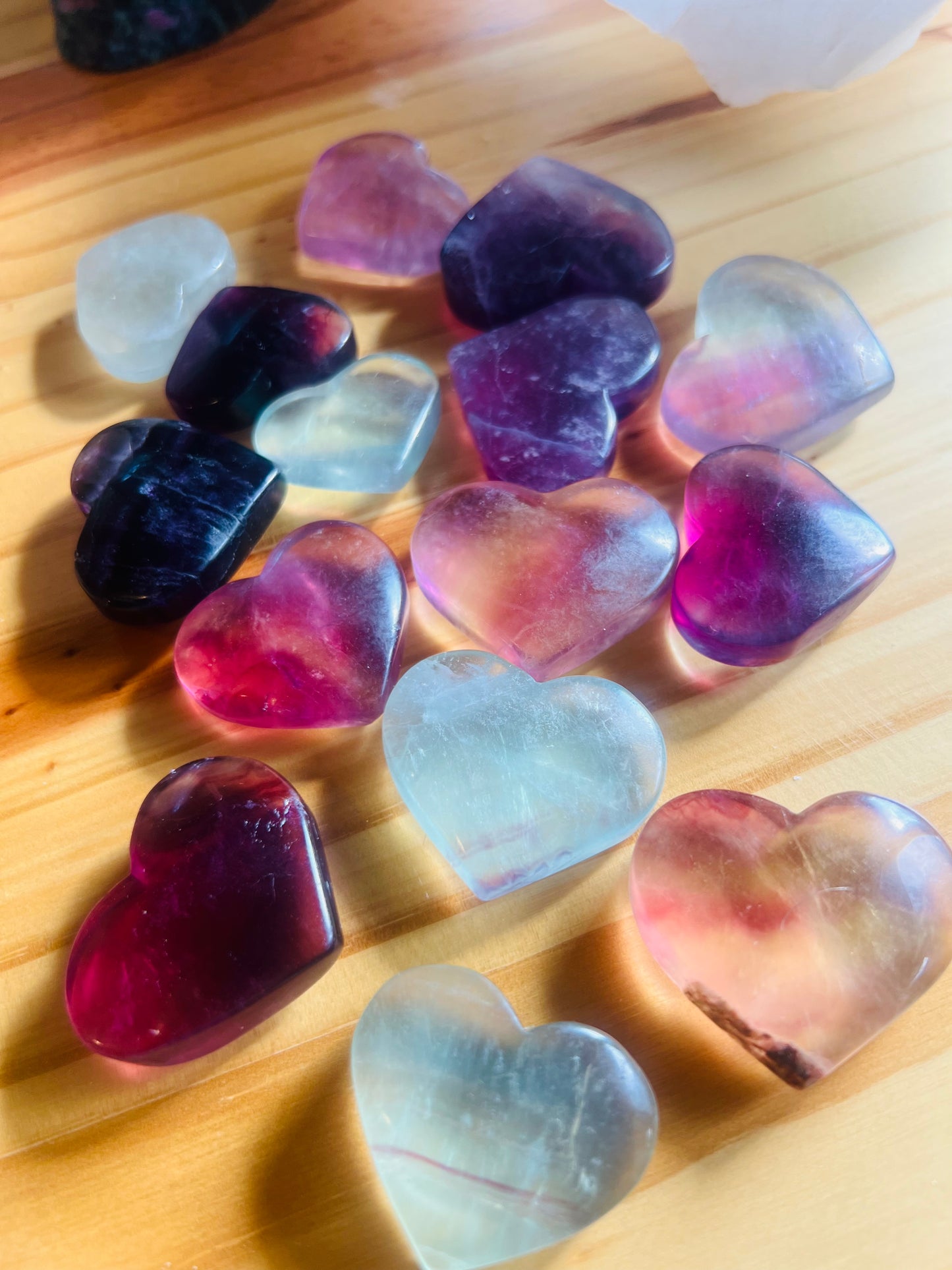 Candy Fluorite Hearts