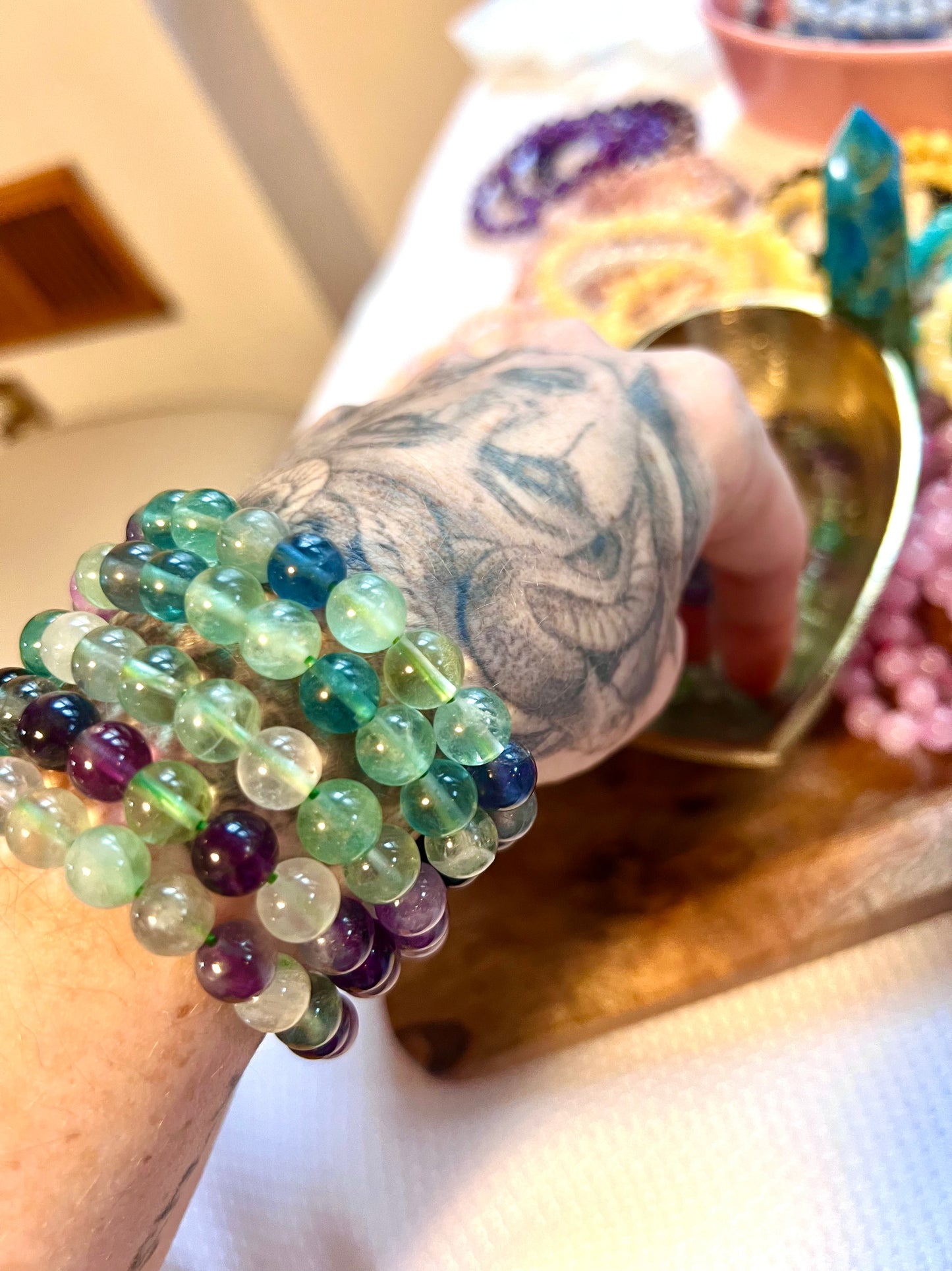 Fluorite Healing Crystal Bracelet
