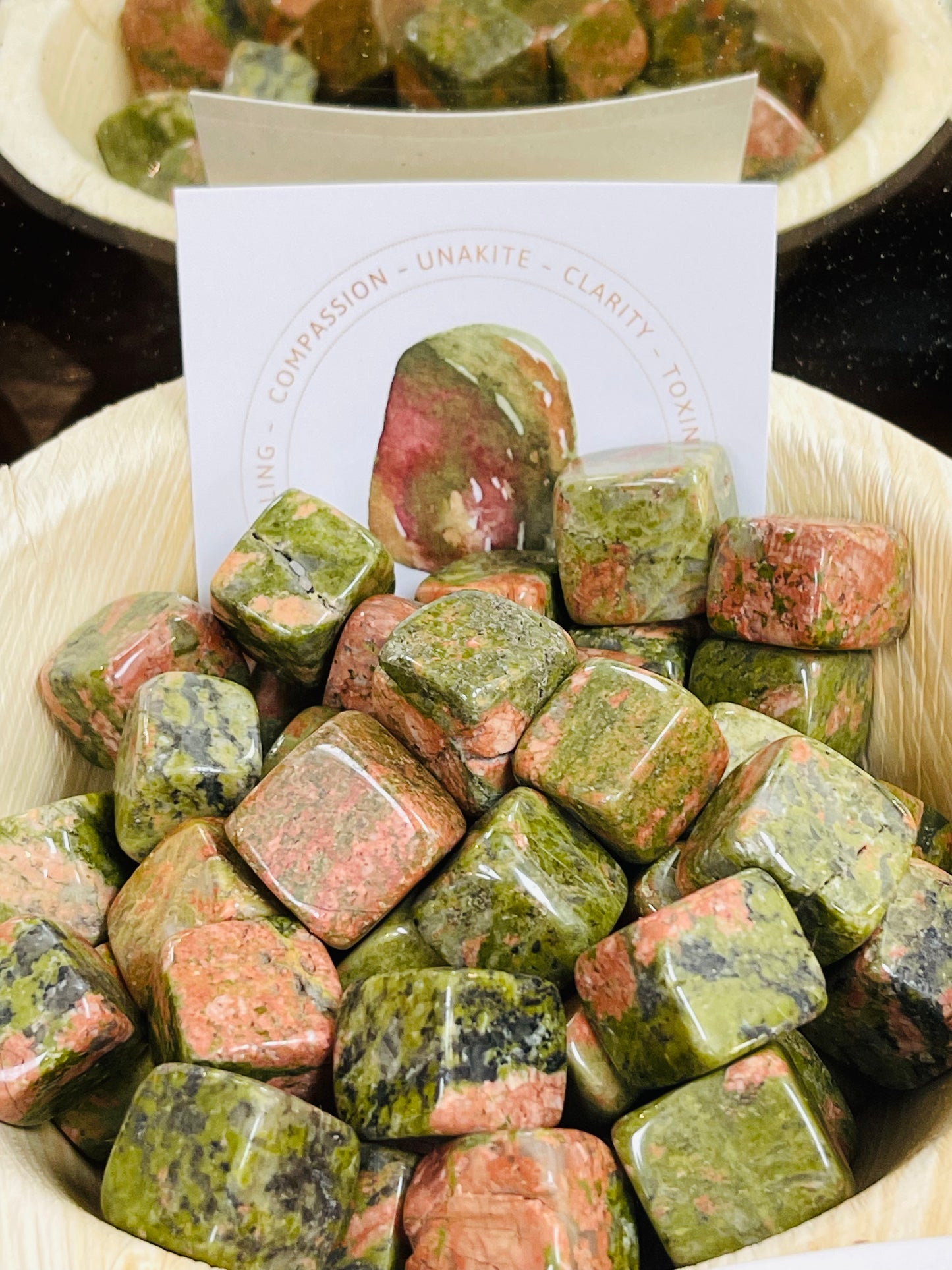 Unakite Cubes