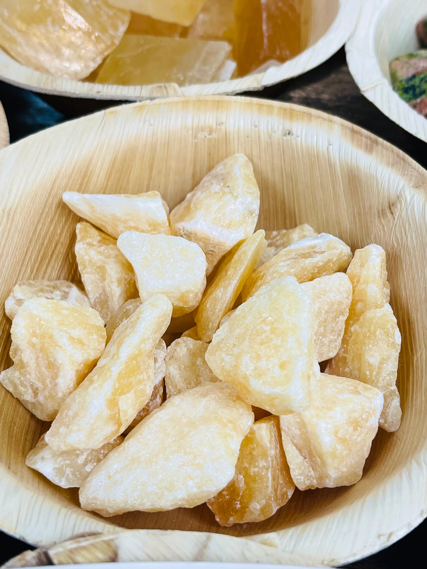 Raw Yellow Calcite Tumbles