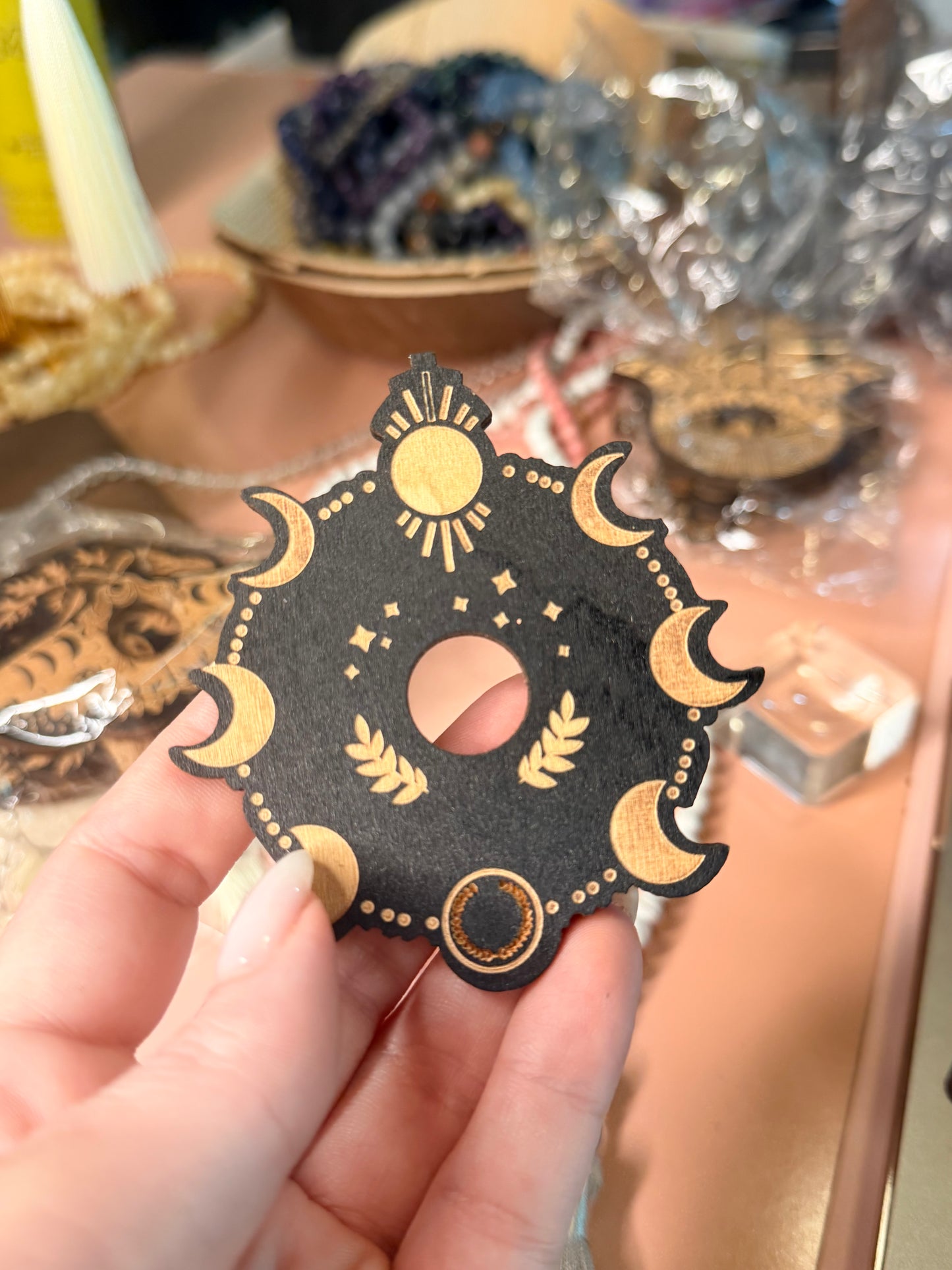 Wooden Carved Sphere Holders