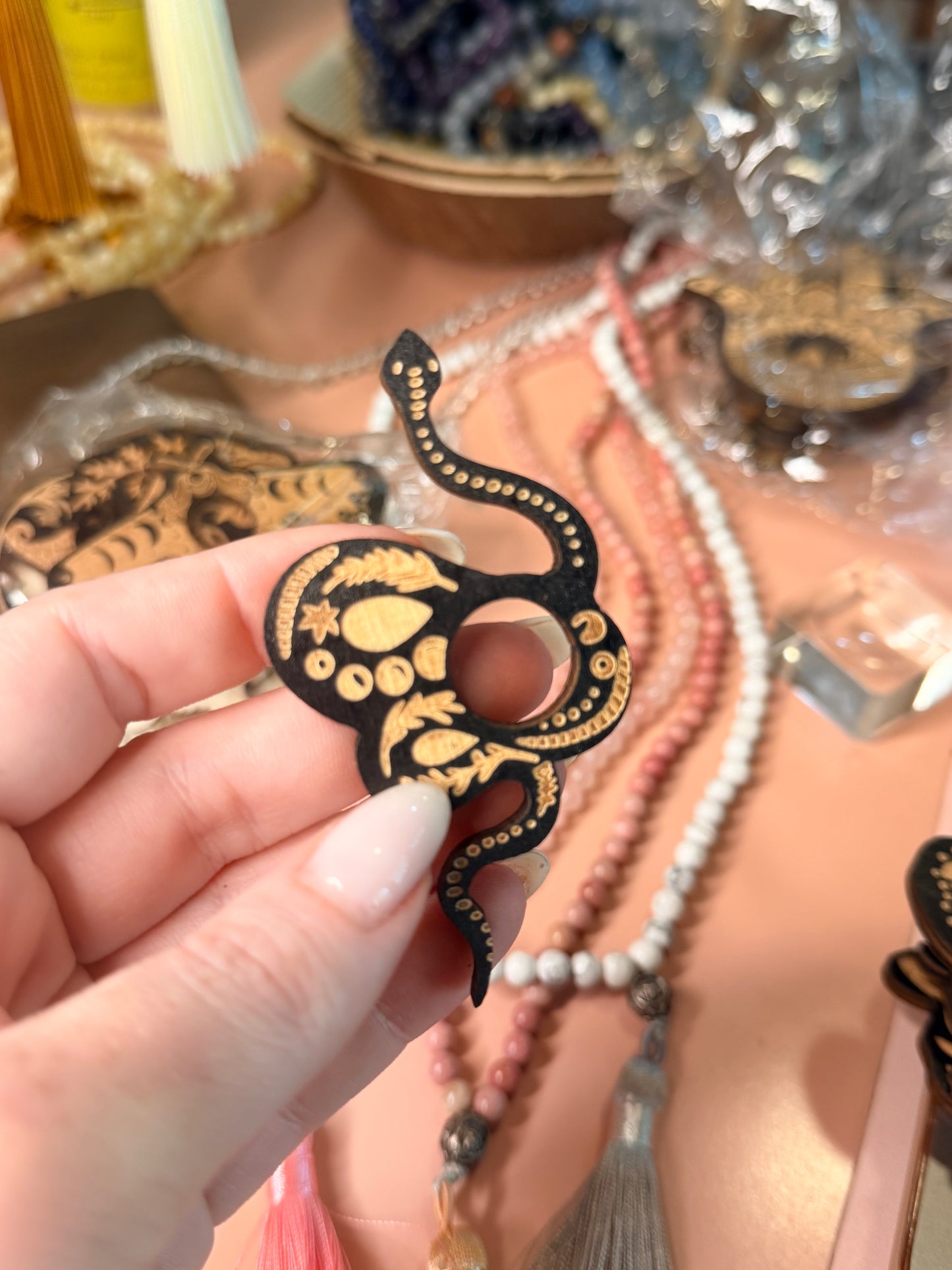 Wooden Carved Sphere Holders