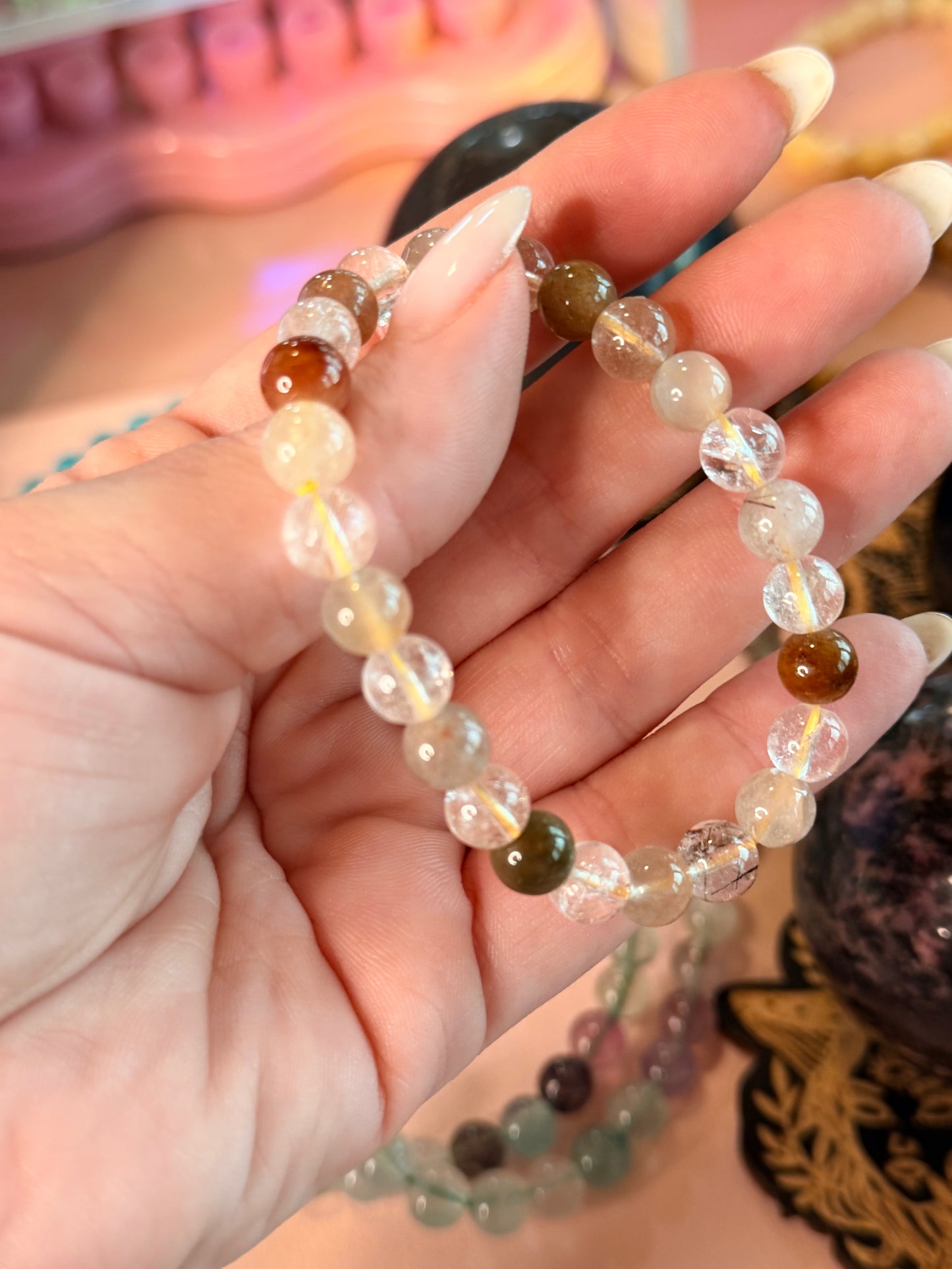 Beautiful Golden Rutilated Quartz Bracelet