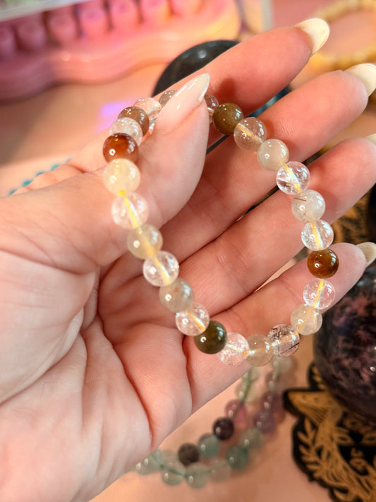 Beautiful Golden Rutilated Quartz Bracelet
