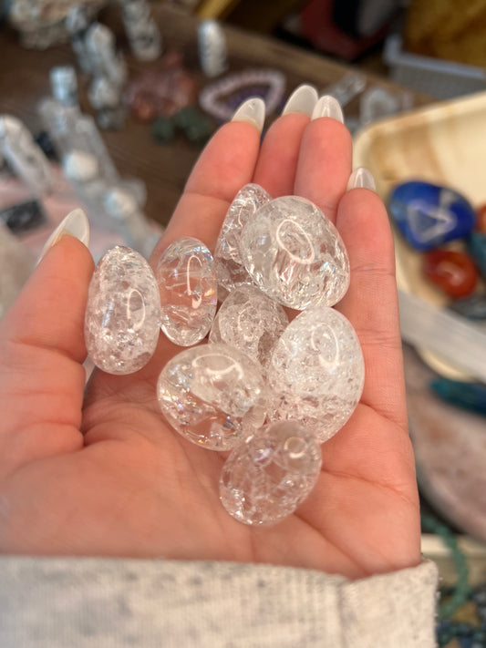 Crackle Quartz Tumbles