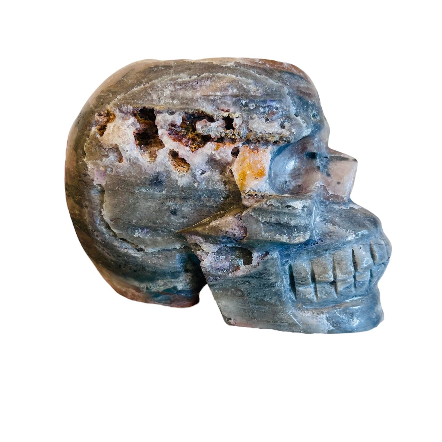 Sphalerite Geode Skull