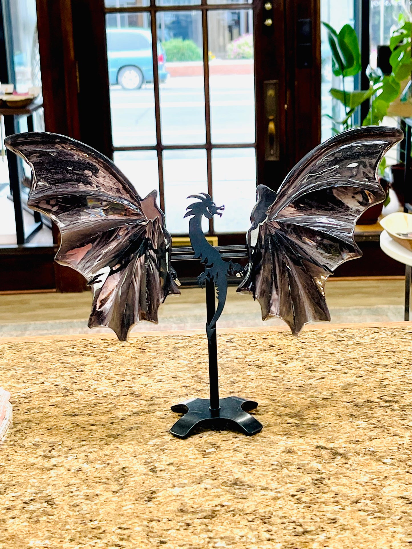 Ice Obsidian Dragon Wings w/ Stand
