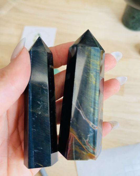 Blue Tigers Eye Towers