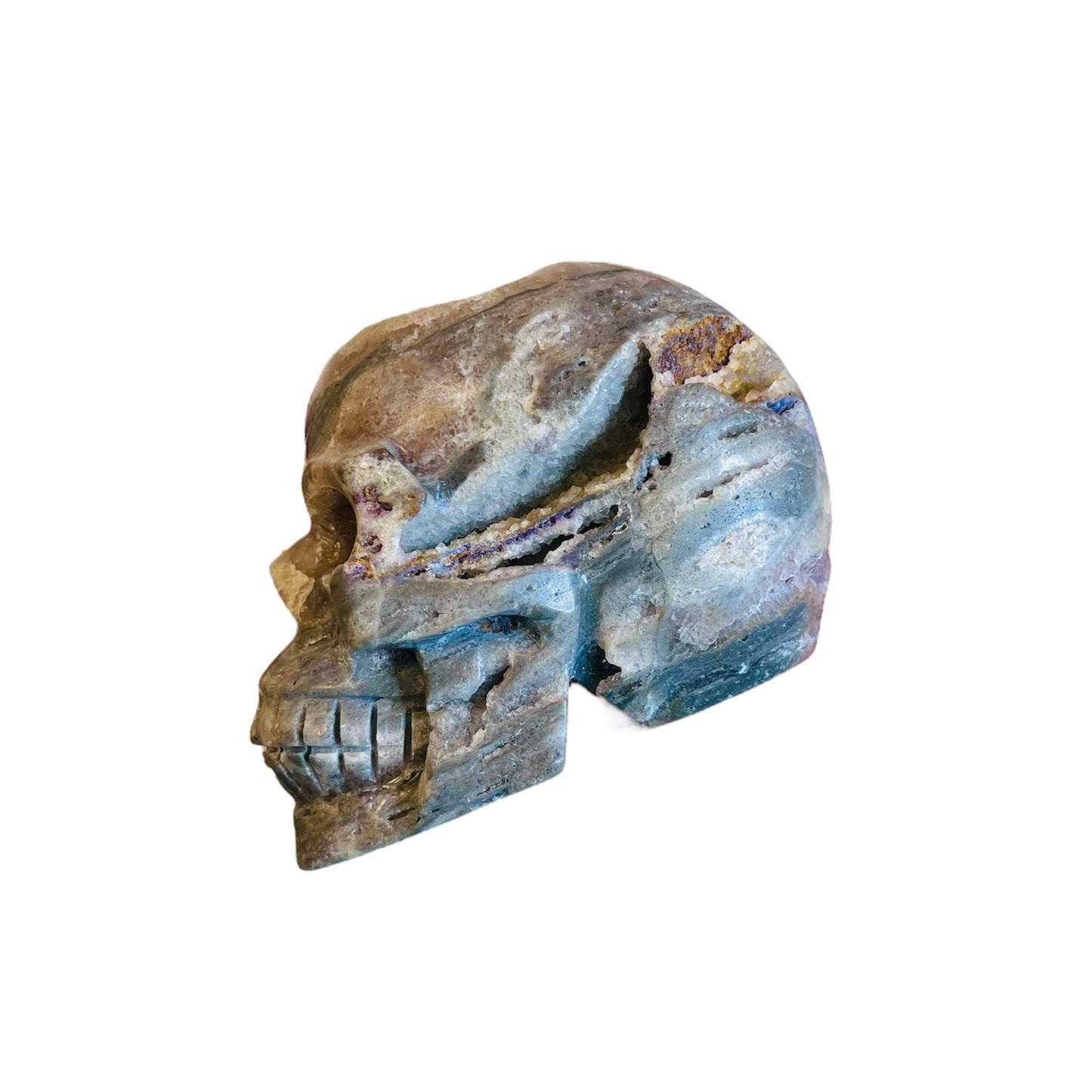 Sphalerite Geode Skull