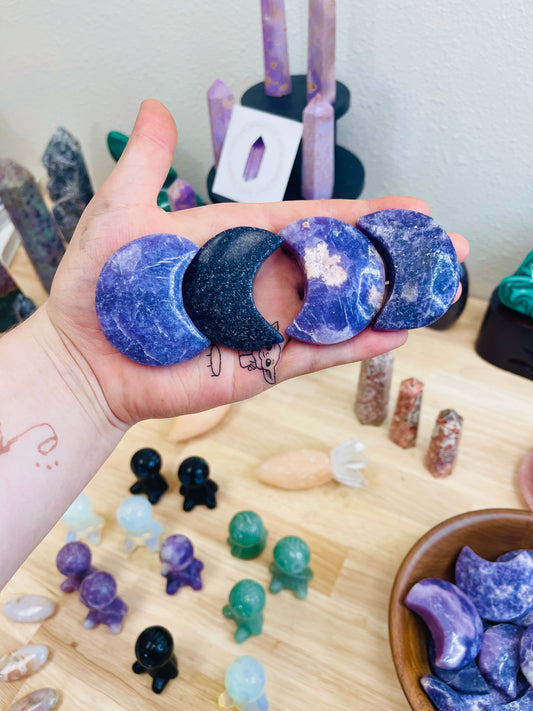 Lepidolite Moons