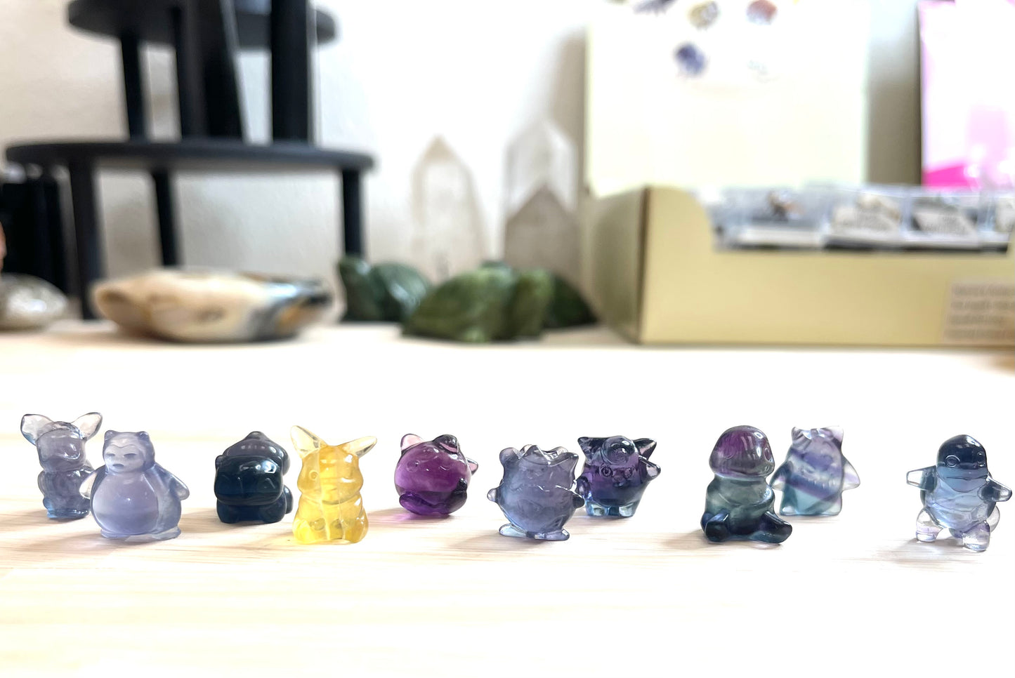 Mini Pokemon Carvings- Rainbow Fluorite