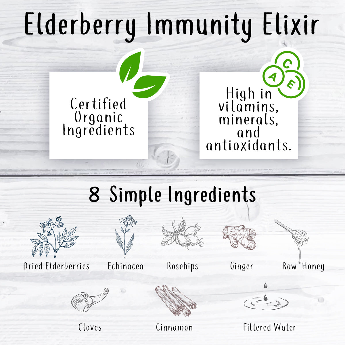 Elderberry Immunity Elixir w/ Echinacea